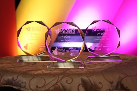 First, Second and Third Prize Trophies for Dragons' Chamber